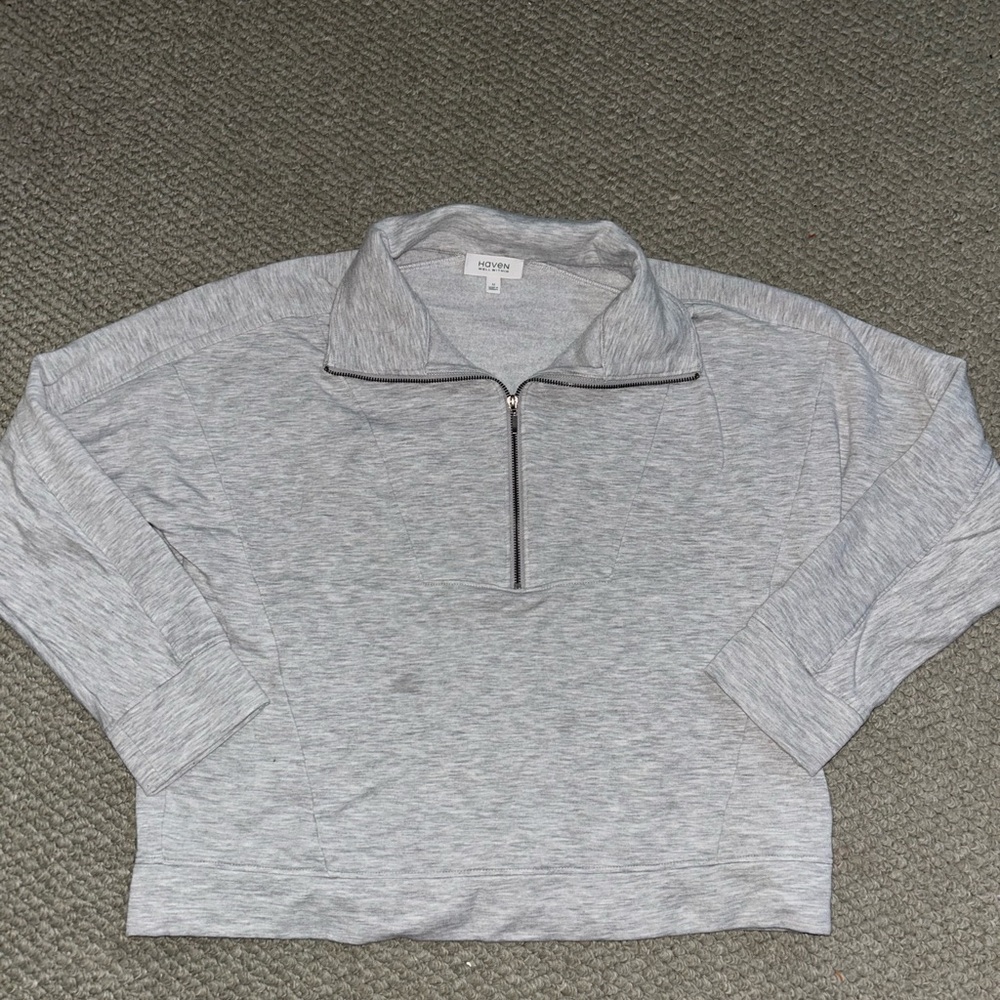 Haven gray quarter zip